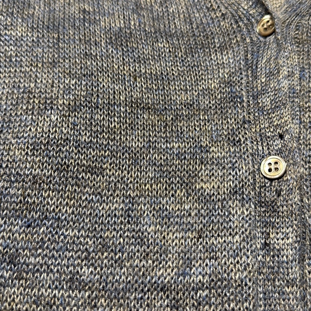 Eileen Fisher large Organic Linen Long Blue Duster Cardigan - Picture 7 of 7